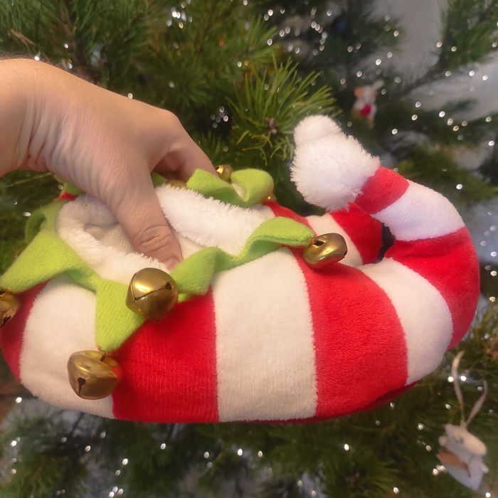 Тапочки эльфа новогодний костюм 24 размер