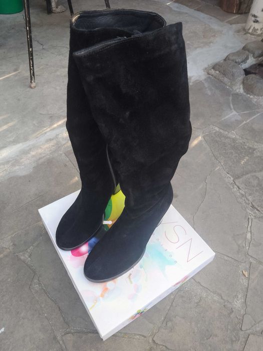 Сапоги женские зимние натуральный замш 38 размер