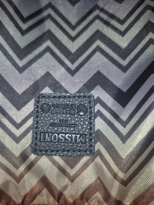 Новый мужской клатч синий Missoni