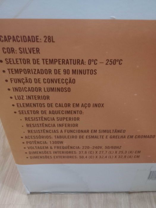 Mini forno elétrico