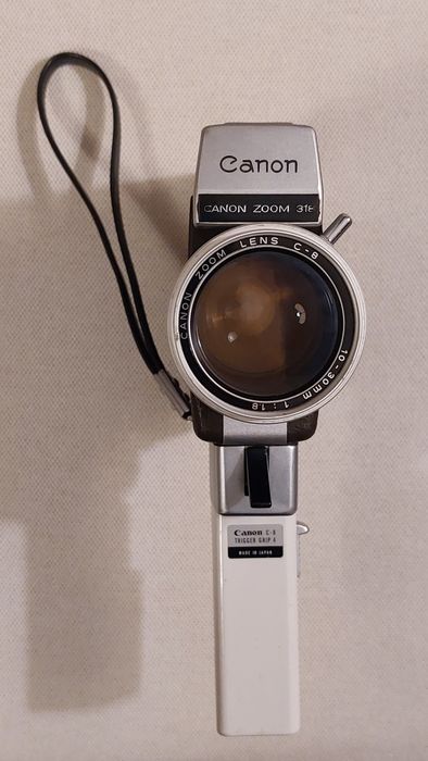 Máquina filmar antiga, Canon Zoom 318 Super 8, com bolsa, funcional
