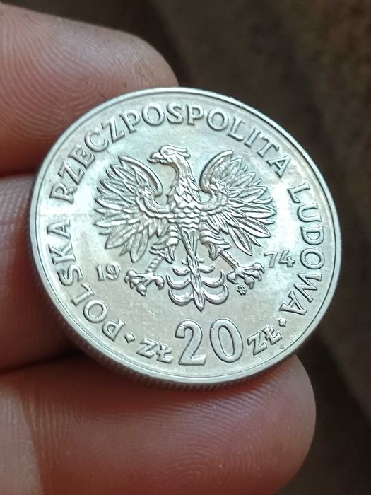 Sprzedam monete 20 zl 1974 r zzm Marceli Nowotko