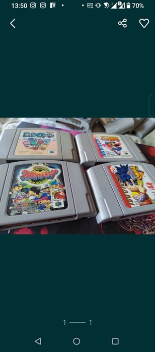 7 gier na N64 trzy Poksy i cztery jakieś tam.