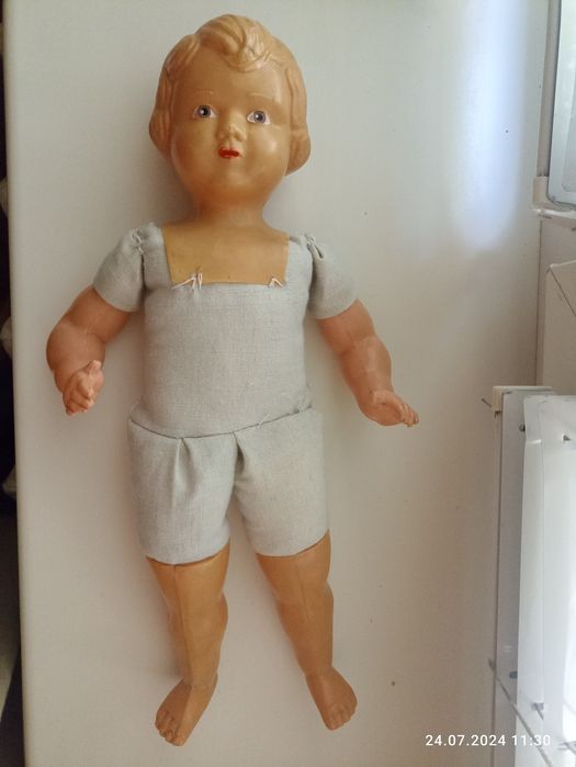 Старинная кукла целлулоид