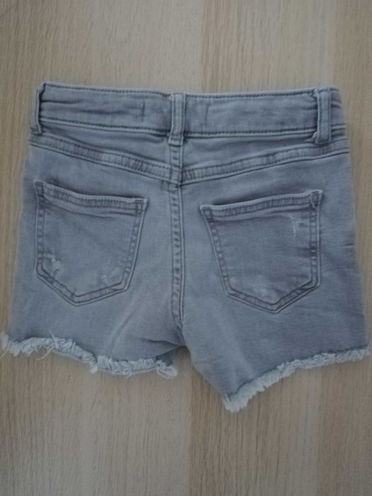 Szorty spodenki jeansowe szare ZARA