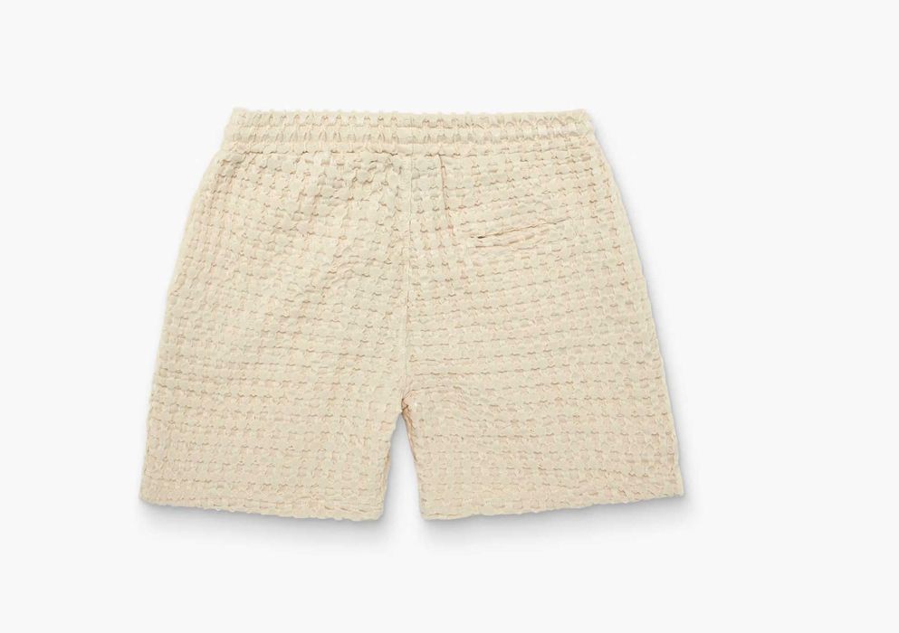 OAS Ecru Cuba Waffle koszula i shorty XL komplet