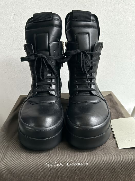Rick Owens Double Bumper Geobasket in Black