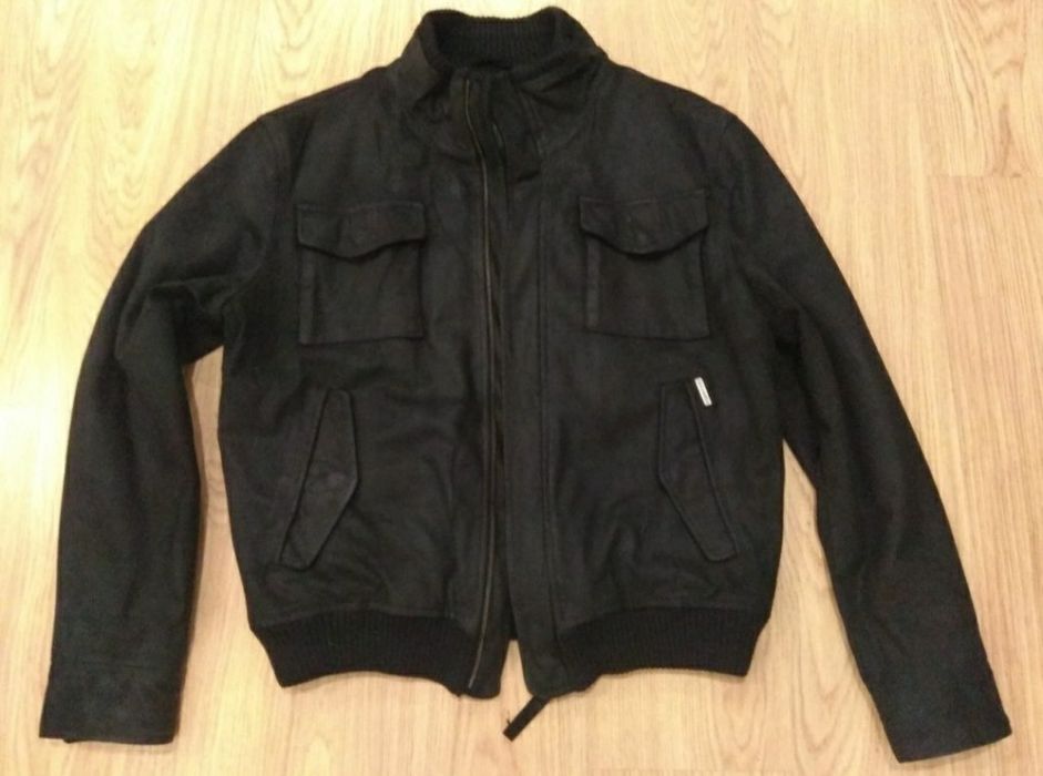 Casaco em pele original Caramelo (usado 2 vezes)