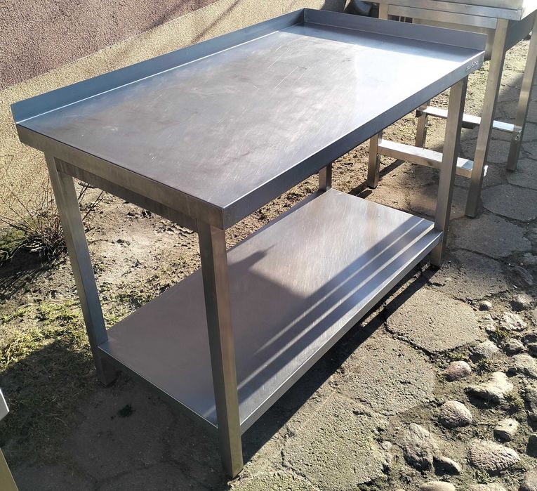 Stół gastronomiczny ze stali nierdzewnej 120x70x85