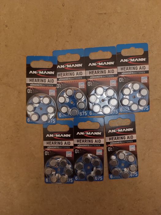 Батарейки 675 для слуховых аппаратов, цена за пачку