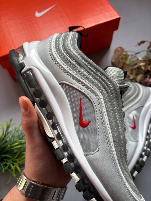 В Наявності! Nike Air Max 97 OG ‘Silver Bullet’•Кросівки Найк Аір Макс (сірі,сріблий)