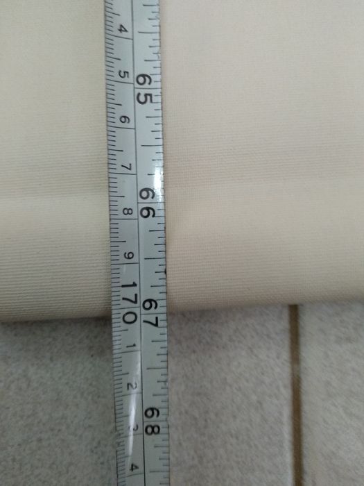 Persiana de rolo bege 100 % poliester lavável