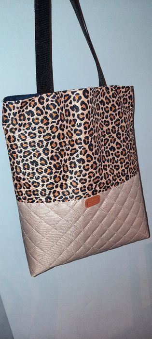 Torba shoperka panterka nowa