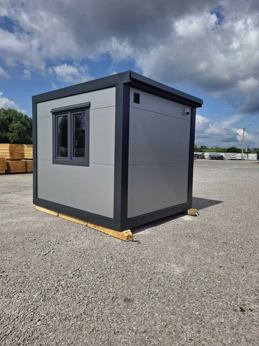 Domek z płyty PIR Stróżówka Portiernia 3,5x2 m Kontener Dostawa
