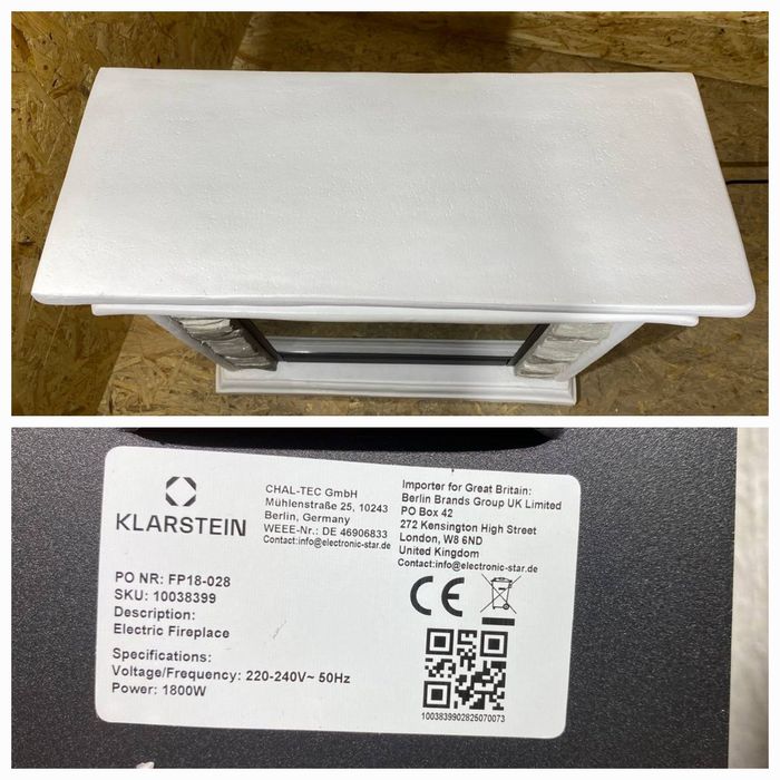 Електрокамін Klarstein привезений з Німеччини Электрокамин из Германии