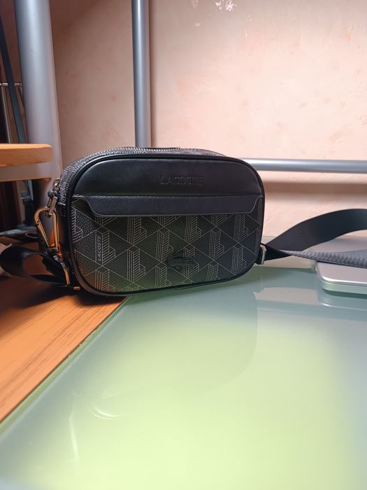 сумка Lacoste шкіряна. чоловіча/жіноча