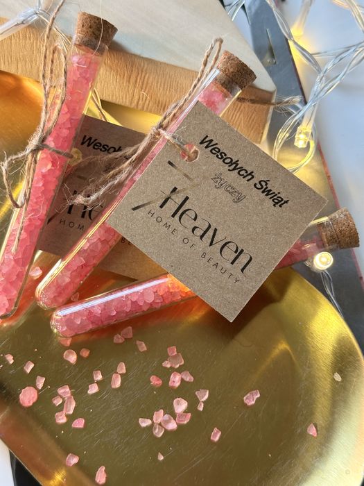 Upominki świąteczne- sól do stóp z Twoim logo (10 szt)