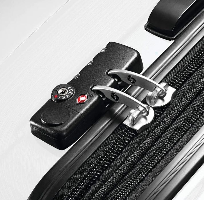 Оригінальна валіза/чемодан Samsonite Winfield white S-ручна поклажа