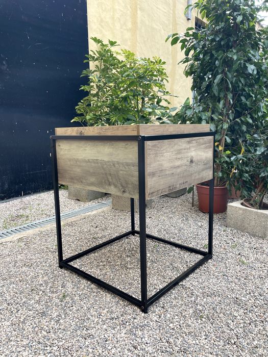 Mesa Vida XL com Arrumação (madeira e ferro)
