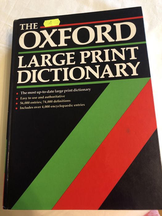 The Oxford Large Print Dictionary