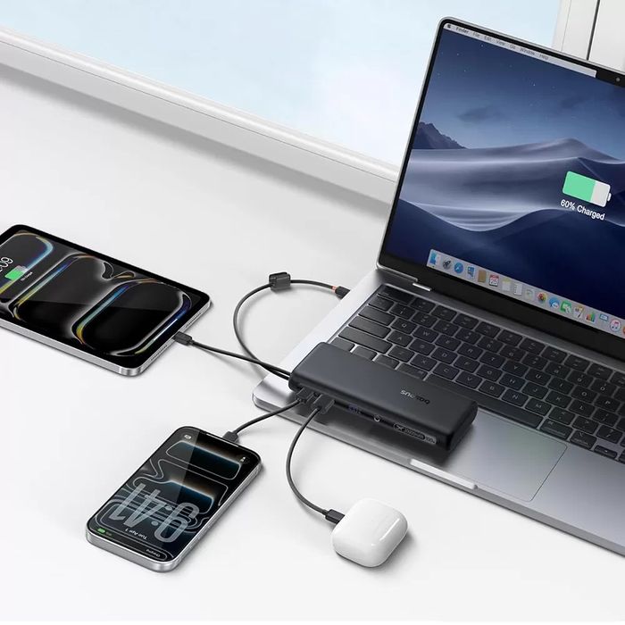 Повербанк 100W Baseus EnerFill FC41 20000mAh із вбудованими кабелеми