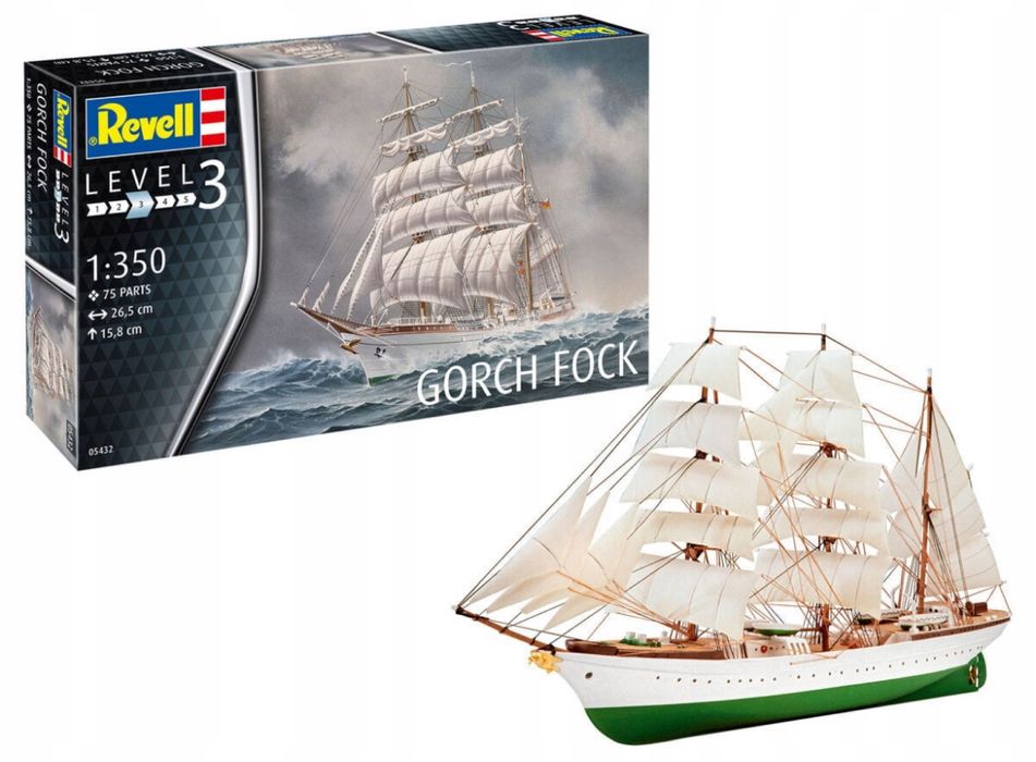 Model do sklejania statek Gorch Fock Revell 05432