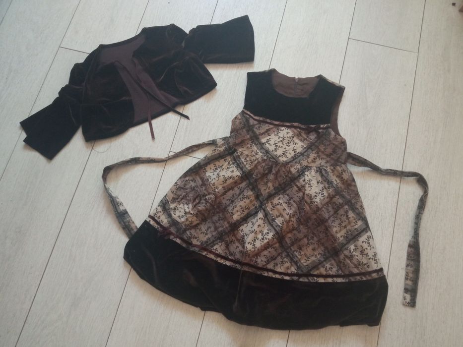 Тепла сукня з болеро на зріст 116-122