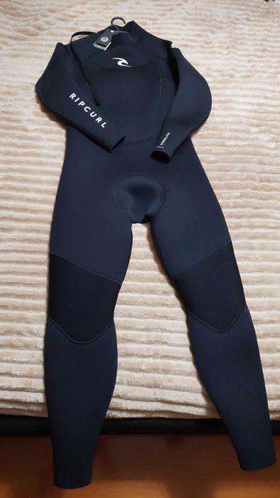 Fato de Surf Rip Curl Freelite 5/3 Black Zip (NOVO)