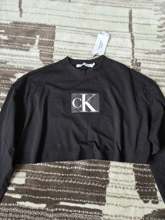 Bluza sportowa  krótka Calvin Klein z metką luźna cieńka