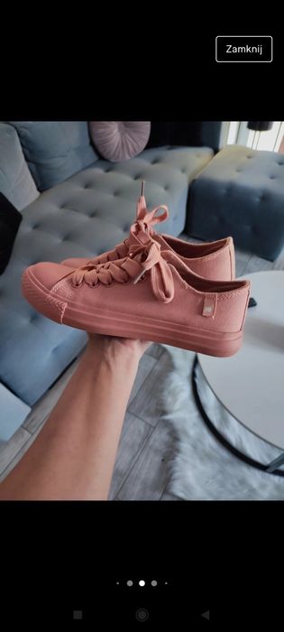 Trampki pudrowy róż up8