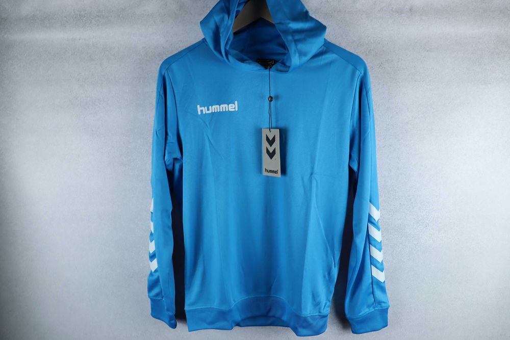 Hummel promo kids poly hoodie nowa męska juniorska bluza z kapturem piłkarska treningowa 14 lat 164 cm XS S