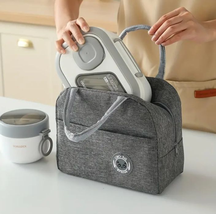 Комплект: ланч-бокс два рівні, ланч-бокс для супу, термосумка.