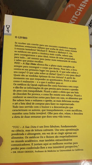 Livro You a sua dieta