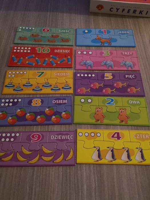 Cyferki układanka edukacyjna