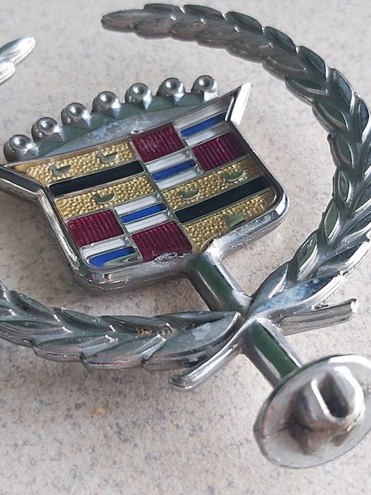Stary emblemat auta Cadillac/lata 70siąte XXw.