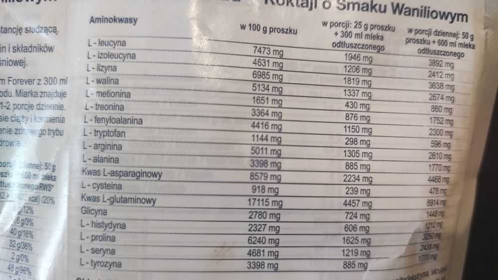 Białko odżywcze Forever