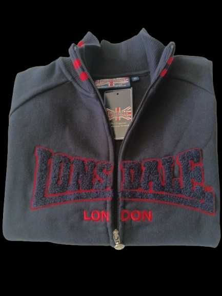 Bluza granatowa bez kaptura Lonsdale London (S/M)– nowa oryginał z UK
