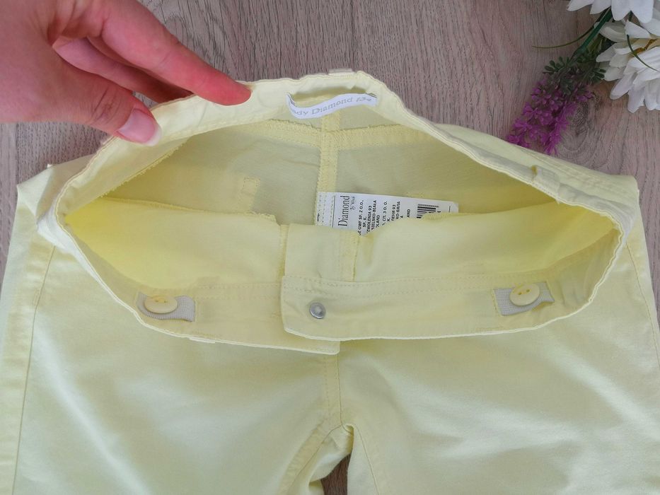 Spodnie bawełniane regulowane dziewczęce Wójcik Lady Diamond r.134