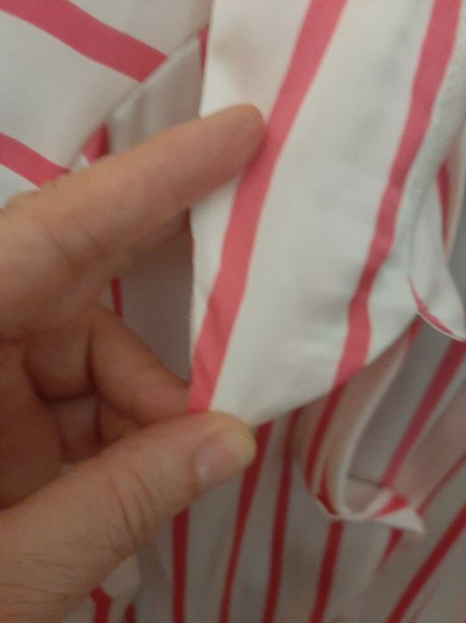 Camiseiro ZARA, às riscas, made in Morocco