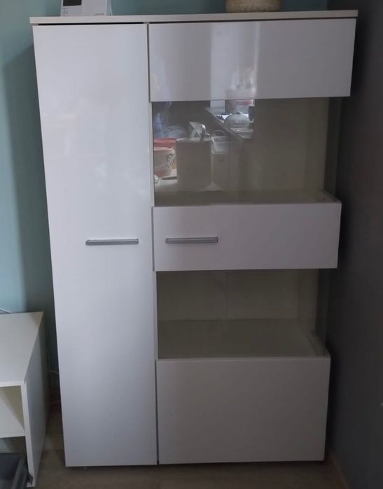 Meble białe wysoki połysk okazja