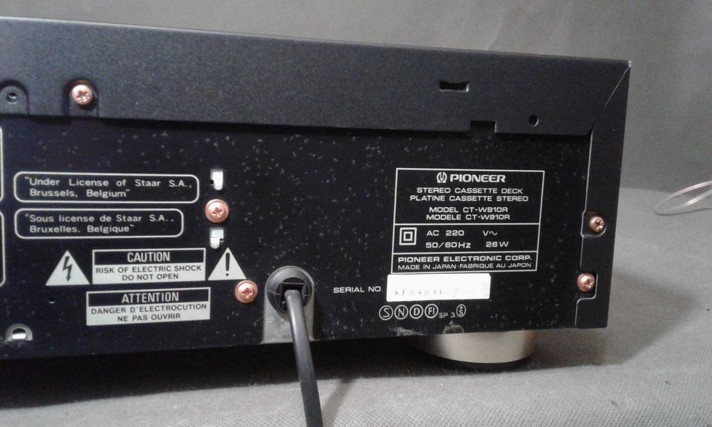 PIONEER CT-W910R,magnetofon kasetowy