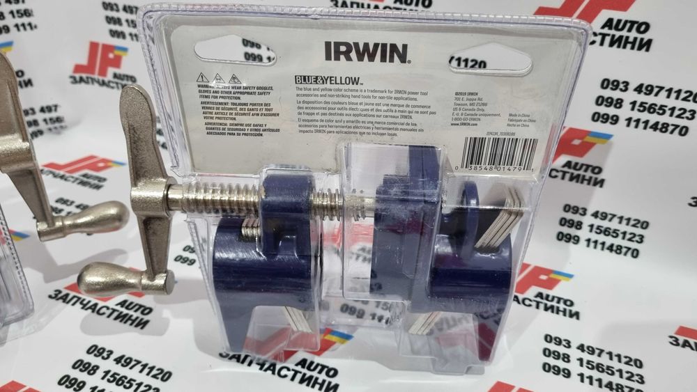 Трубна струбцина вайма IRWIN Quick-Grip 3/4" (без різьби) Затискач