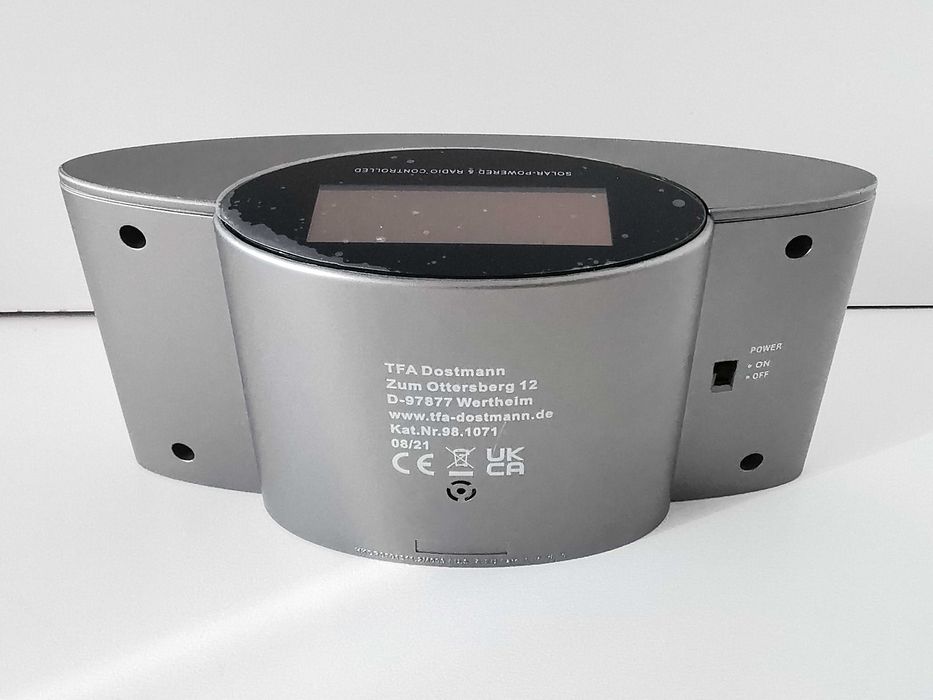Budzik TFA Dostmann 98.1071 Solarny Cyfrowy Fluorescencyjny LCD bezDCF