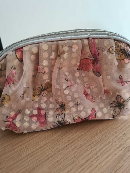 Bolsa Rosa com Borboletas