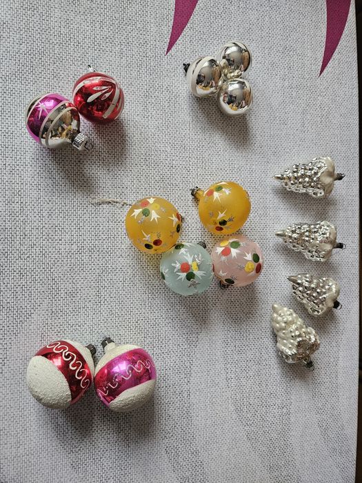 Bombki stare szklane 15szt.