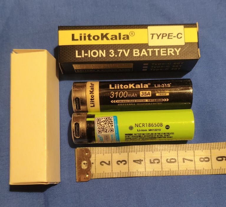 Акумулятор USB C АА, ААA, D1, R14, CR2 Крона CR123 батарейка Smartools