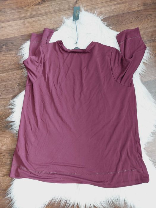 Ruth Langsford bluzka dlugi rekaw śliwkowa bordowa xl 2xl 3xl