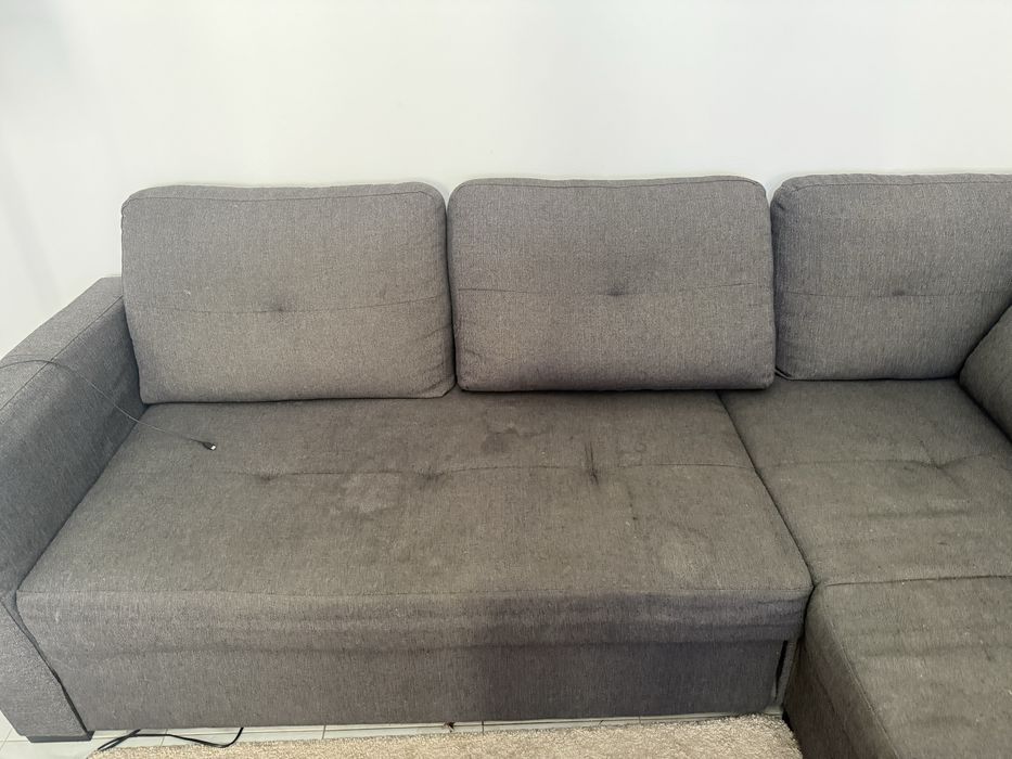 Sofa cama cinzento Conforama
