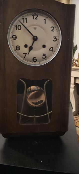 Relógio de Parede Antigo "A Boa Reguladora" – Modelo Angoche (Funcional)