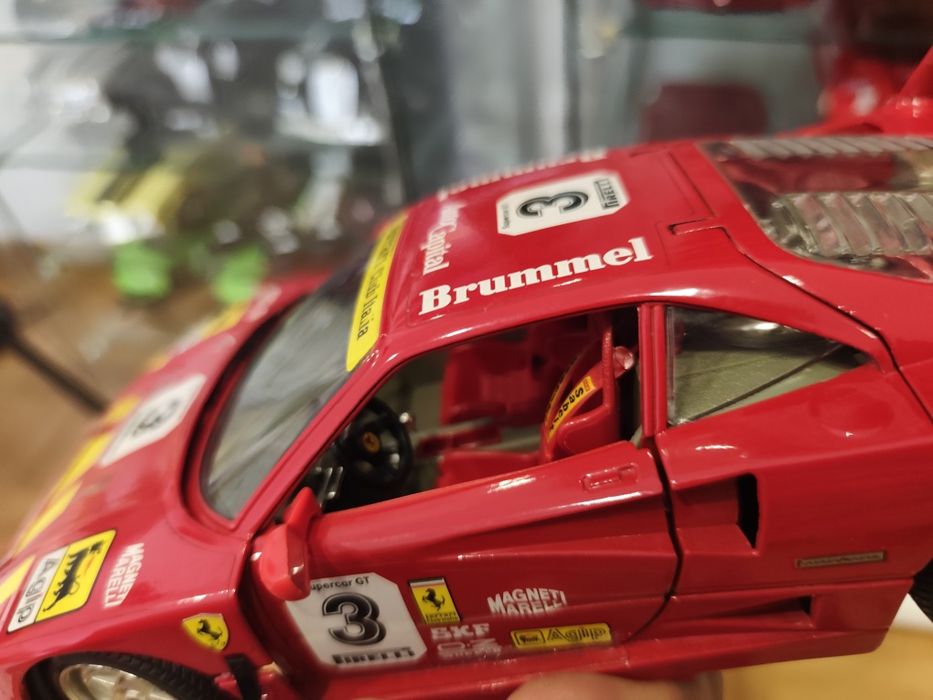 1/18 Ferrari F40 n3 brummel carro coleção miniatura burago
